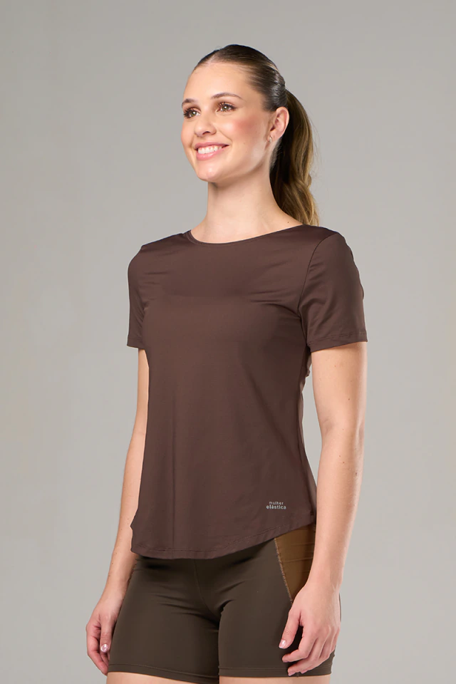 Camiseta Run Style - Marrom Escuro — foto da loja oficial